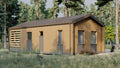 Modern Cabin with Porch Architectural Plans and Blueprints, Instant PDF Downloads