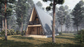 40x20' A Frame Cabin With Loft Architectural Plans, Instant PDF Downloads
